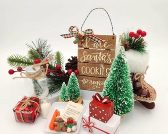 Miniature Christmas LIMITED DEALS Holiday Decorations 1:3 Scale Accessories for 14-18 inch dolls Dollhouse Decorations Mini Holiday Decor