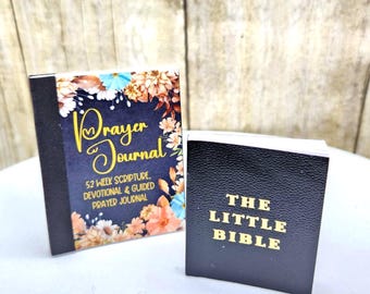 Mini Bible 1:3 Scale Prayer Journal for 14-18 inch dolls BJD doll dollhouse diorama Spiritual books
