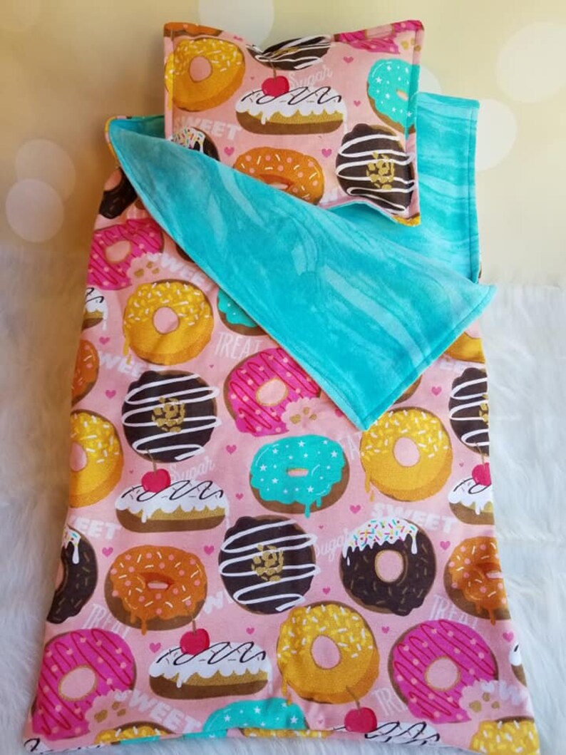 13 Scale Sleeping Bag With Pillow for 18 Inch Girl Doll Etsy