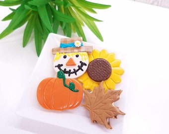 1:3 Scale Fall Autumn Cookie Treats for 18 inch doll, 14 inch doll, BJD Doll