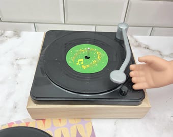 Mini Toy Record Player 1:3 Scale for 14-18 inch dolls BJD doll Miniature Dollhouse Decor