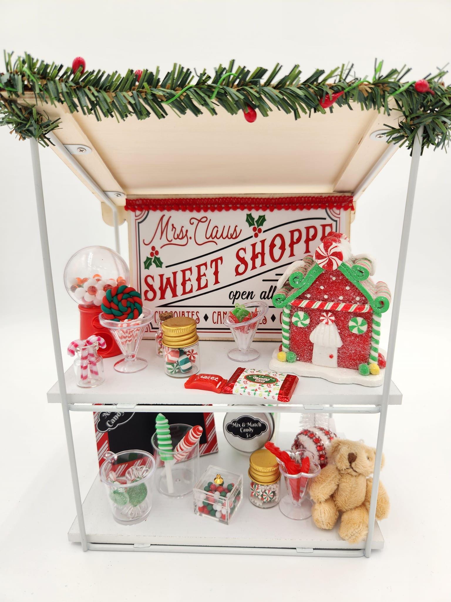 Mini Sweet Candy Shoppe Stand Decorations for 18 inch doll, 14 inch doll, BJD Doll, Home Decor (Ready to Ship)