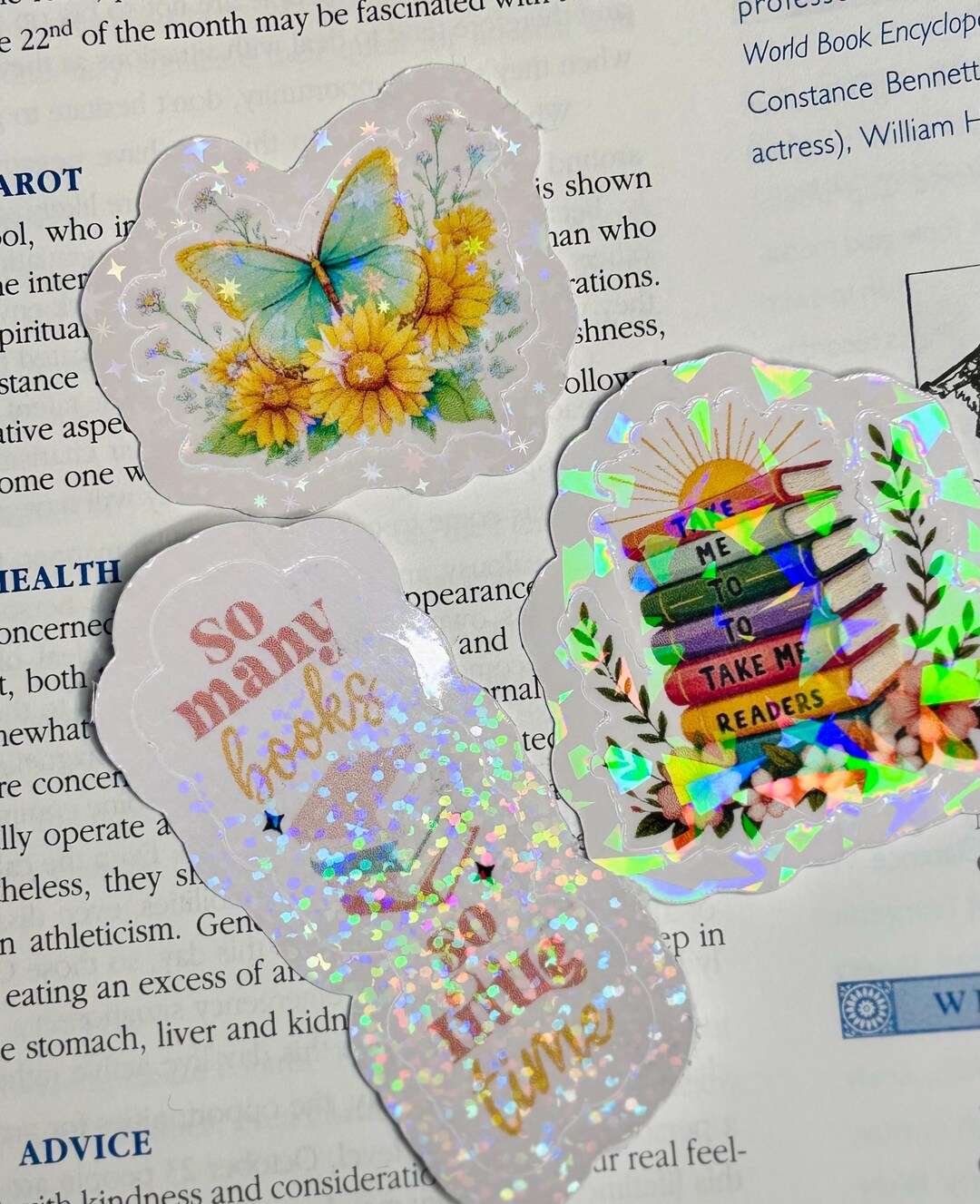 The Reader Sticker Sunshine Reader Sticker Set - Etsy