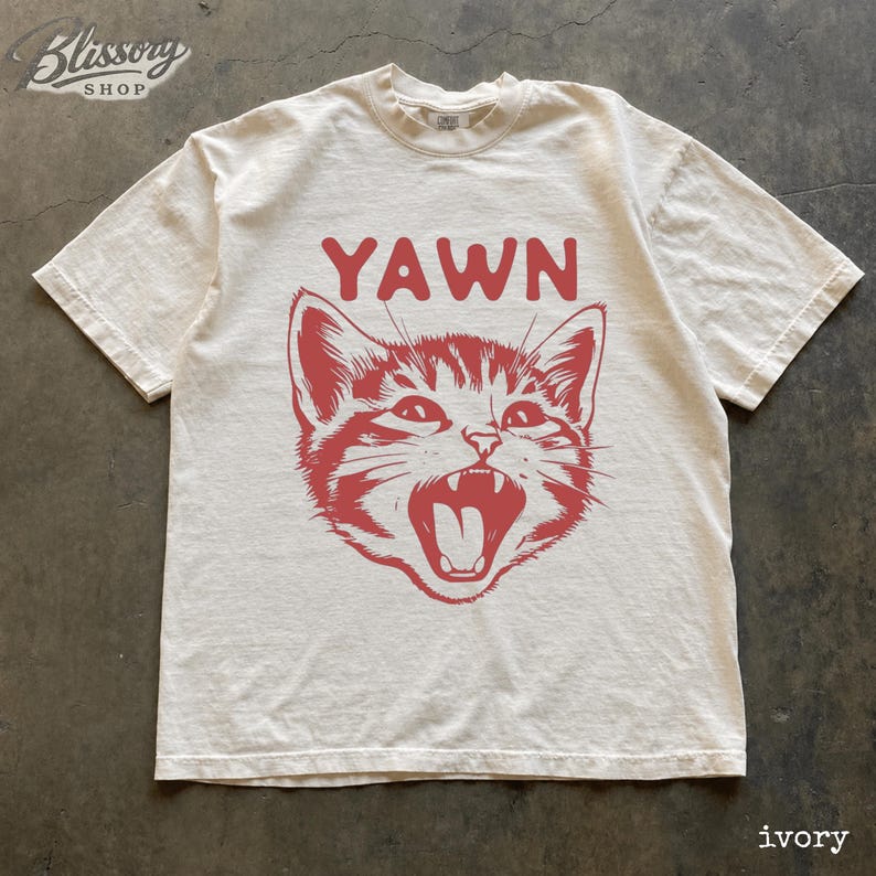 Camiseta vintage engraçada de gato dos anos 90, camiseta retrô de gato ...