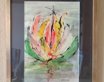 Wie eine Lotus-Blüte 1, Blüte, Fine Art Print