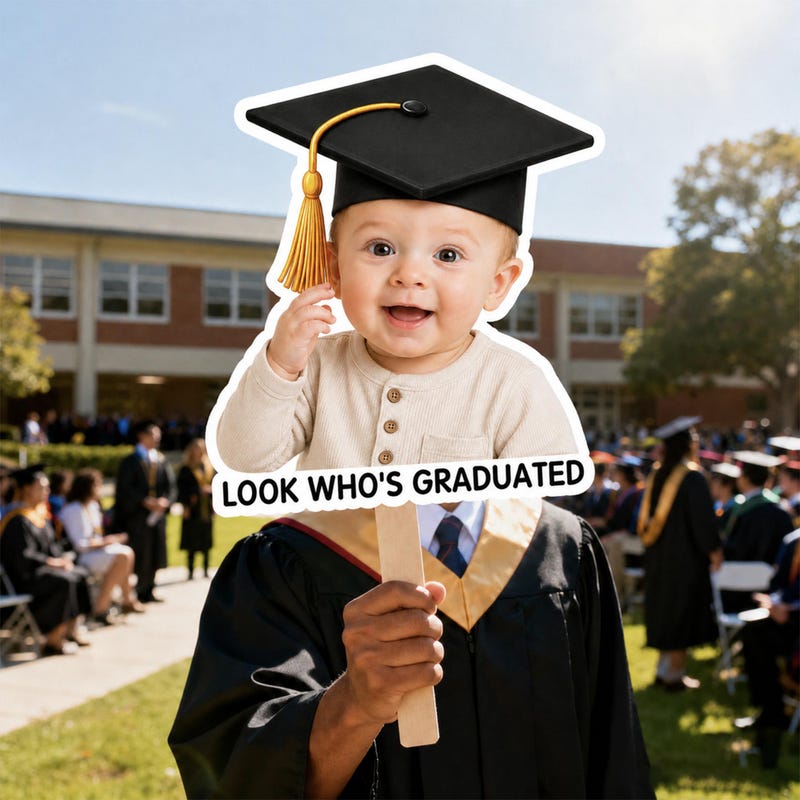 Look Whos Graduated Sign - Etsy