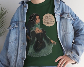 Funny Tudor History Shirt | Losing Your Head Tee | Anne Boleyn Inspired | Dark Humor Historical Top | Renaissance Gothic Graphic