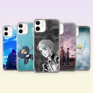 Armin Arlert Phone Case Attack on Titan Anime Cover voor iPhone 17Pro, 16, 15, 14, 13, Samsung S25, S24, S23, S22, A16, A26, Pixel 10, 9Pro