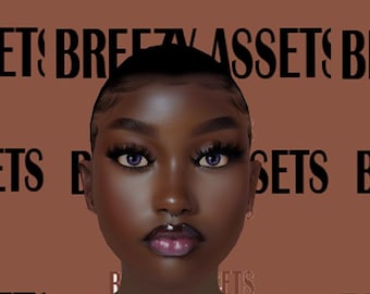 Bernsteinfarben GTA RP Charakter Skin | Personalisierbares Gesicht, dunkle Haut Ped (FiveM Ready)