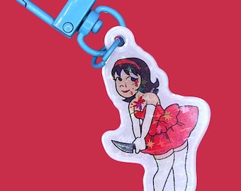 Perfect Blue Holographic Anime Charm/Keychain