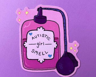 Autistic Girl Smell Sticker