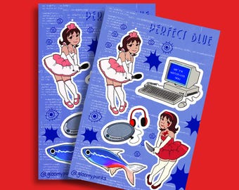 Perfect Blue Sticker Sheet