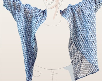 Venus Robe PDF Sewing Pattern: Relaxed Fit, Beginner Friendly (One Size)