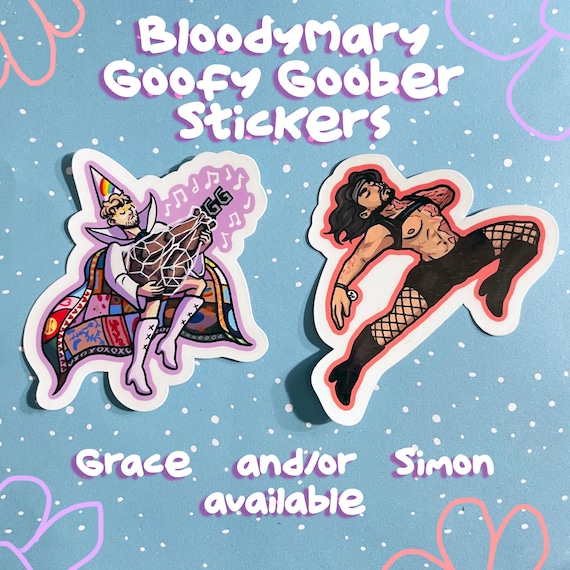 BloodyMary Goofy Goober Stickers