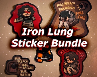 Iron Lung wasserfeste Aufkleber-Sets | Holografisch