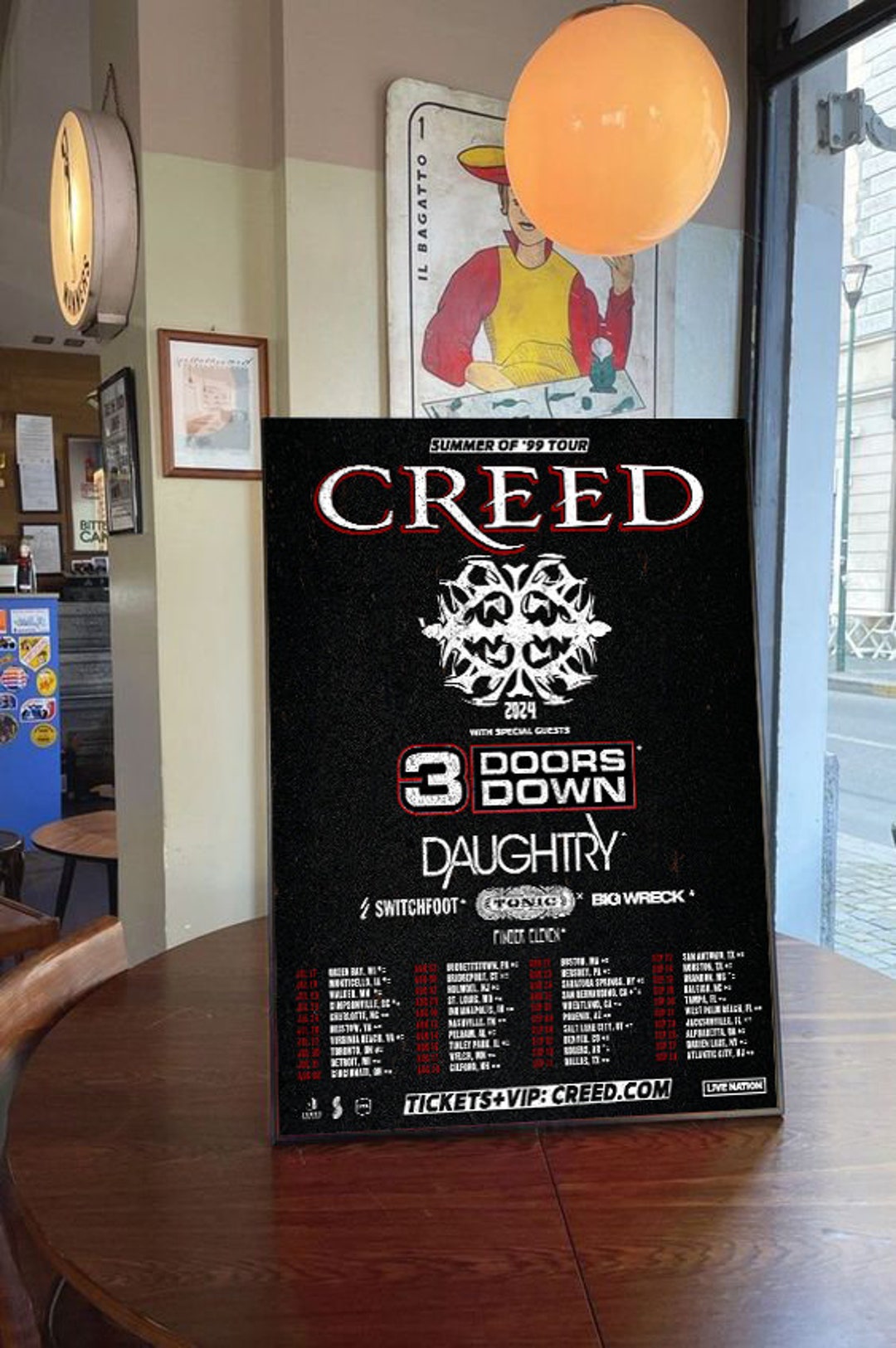 Creed 2024 Summer of 99 Tour Poster Tour 2024 Poster Creed Etsy Australia
