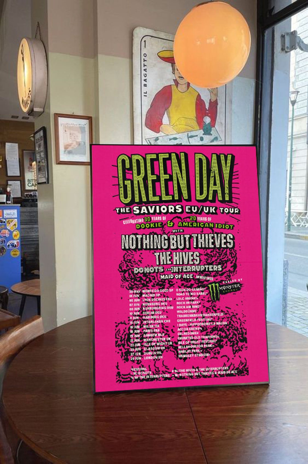Green Day the Saviors Tour 2024 Poster Print Green Day Etsy Australia