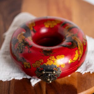 Chinese Red Lacquer Box - Etsy