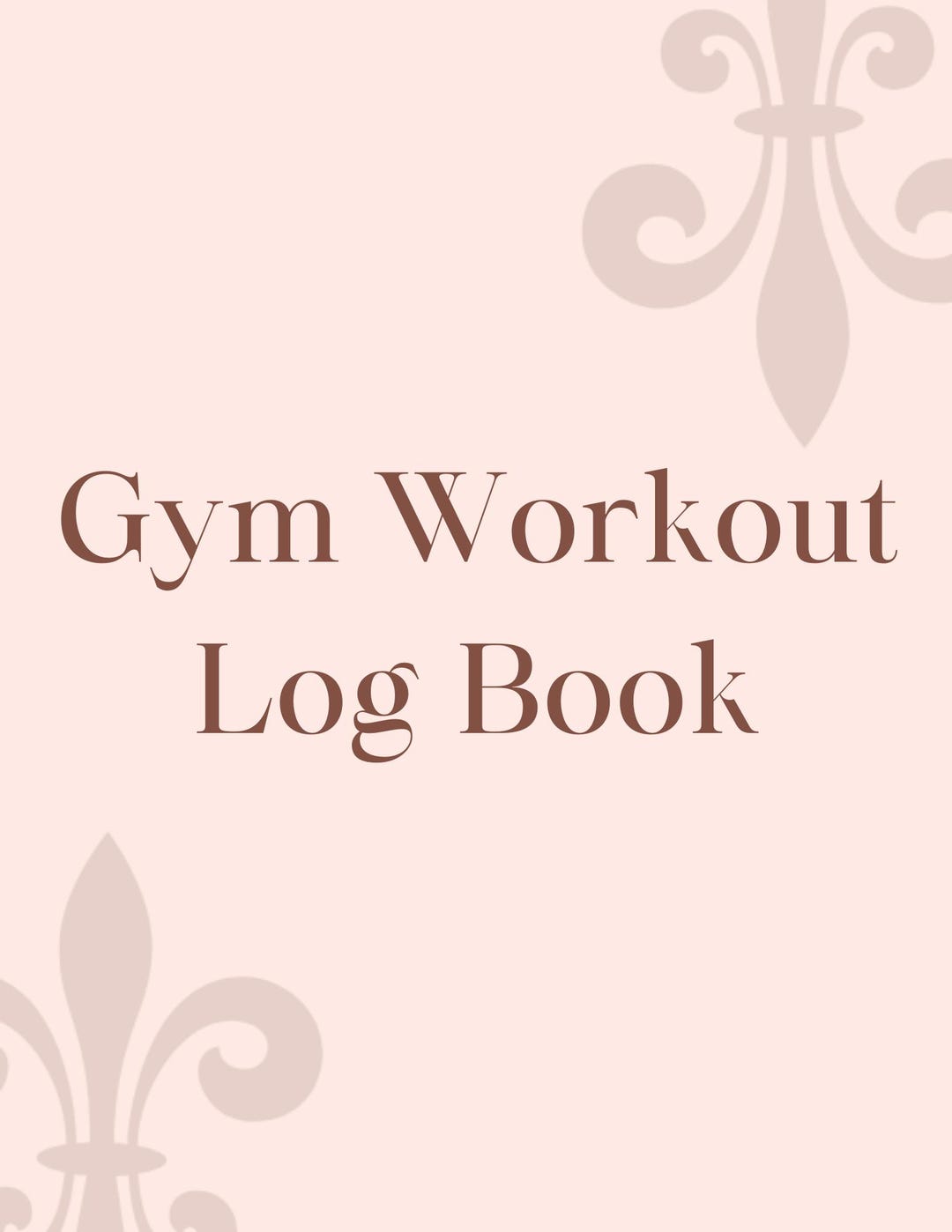 Gym Workout Log Book Fitness Planner Journal | Strength Training ...
