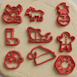 3D printable cookie cutter STL files bundle. Ultimate collection of 100+ unique, highly detailed baking and clay molds for instant digital download.