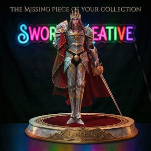 Lancelot Figure | Mobile Legends 3D Printed Statue | Gamer Desk Decor