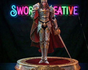 Lancelot Figure | Mobile Legends 3D Printed Statue | Gamer Desk Decor