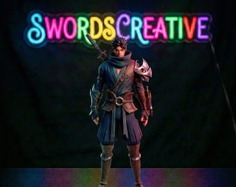 Hayabusa Mobile Legends 3D Printed Statue | Gamer Desk Decor