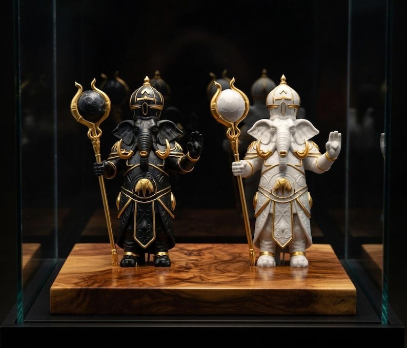 Fantasy Schach Set, 3D Gedruckte Mythologische Stücke, Luxus Strategiespiel, Ausstellungsstand Bild 5