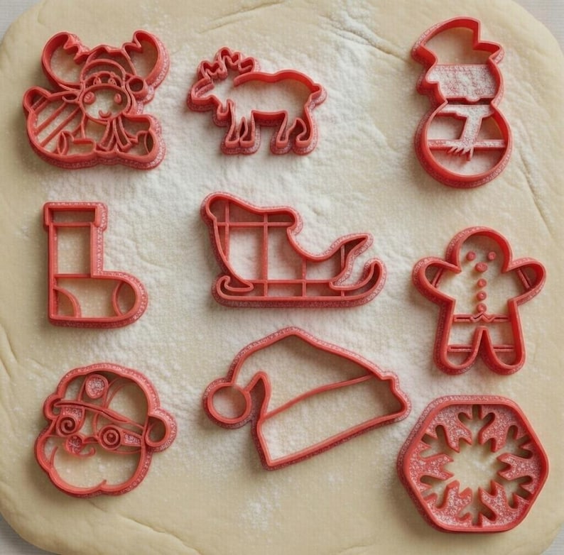 3D printable cookie cutter STL files bundle. Ultimate collection of 100+ unique, highly detailed baking and clay molds for instant digital download.