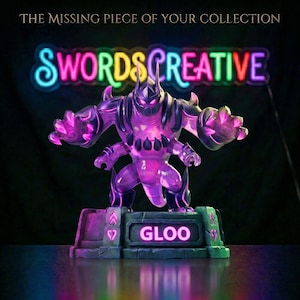 Figura Gloo de Mobile Legends / Estatua de MLBB impresa en 3D y pintada a mano