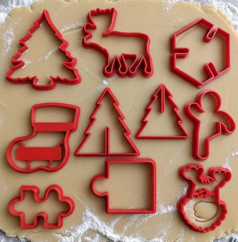 3D printable cookie cutter STL files bundle. Ultimate collection of 100+ unique, highly detailed baking and clay molds for instant digital download.