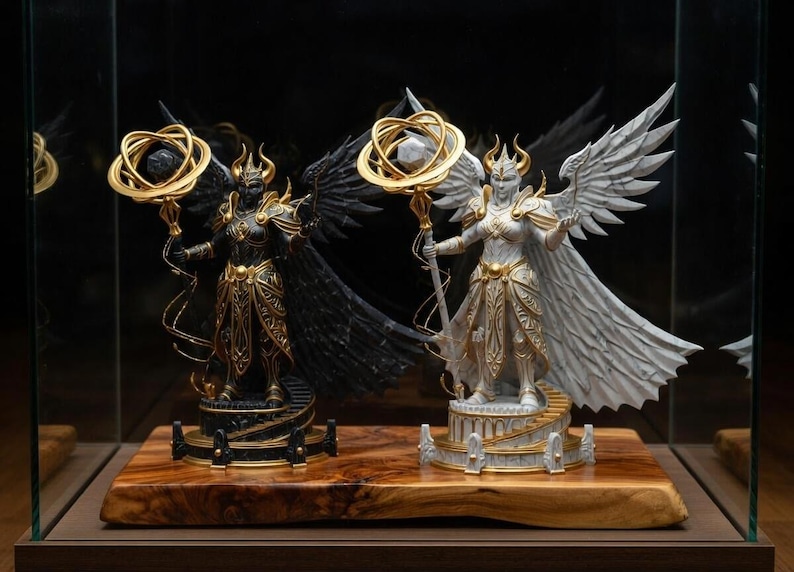 Fantasy Schach Set, 3D Gedruckte Mythologische Stücke, Luxus Strategiespiel, Ausstellungsstand Bild 4