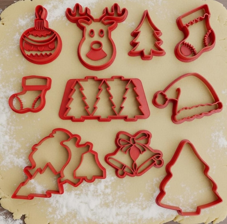 3D printable cookie cutter STL files bundle. Ultimate collection of 100+ unique, highly detailed baking and clay molds for instant digital download.