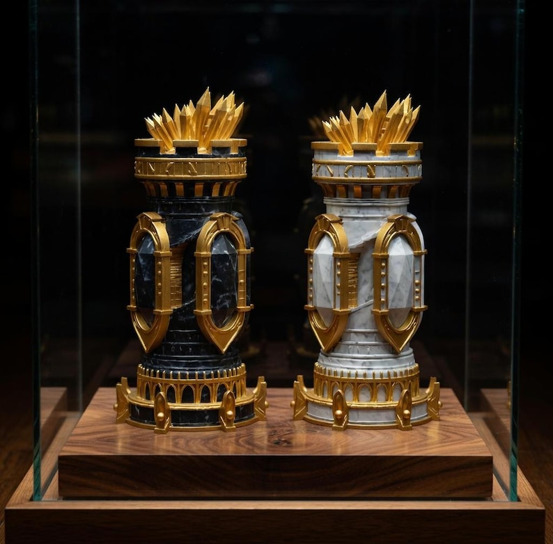Fantasy Schach Set, 3D Gedruckte Mythologische Stücke, Luxus Strategiespiel, Ausstellungsstand Bild 7