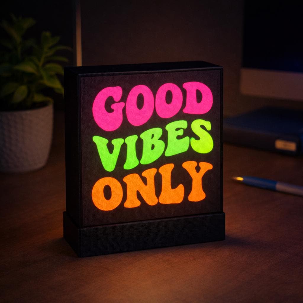 15+ LED Light Box Designs 3MF File | Motivational Neon 3D Print Files ...