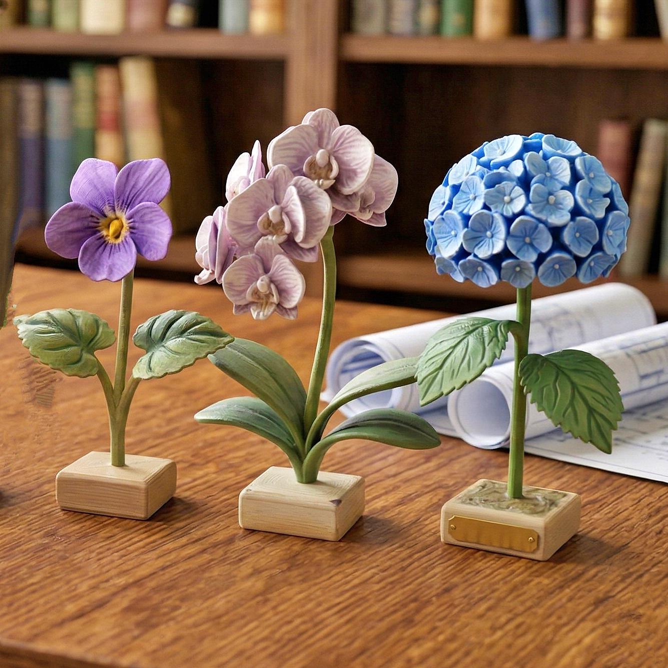 20+ Decorative Flower 3D Print STL Bundle – Multicolor Single Color ...