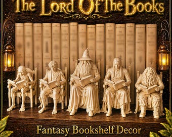 Herr Der Bücher STL Bundle | Tolkien inspiriert Lesezeichen (Digitaler Download)