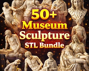 Museum Skulptur STL Bundle – Klassische Griechisch Römische Statuen (Digitaler Download)