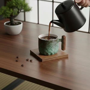 Japanese Escape – Liten handgjord espressokopp (80ml)
