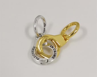 pandora openable & splittable handcuffs dangle charm