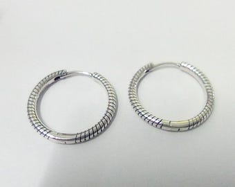 pandora moments charm hoop earrings 925 silver