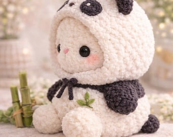 Fluffy Crochet Bear & Bunny Pattern | Jumbo Amigurumi Teddy Bear