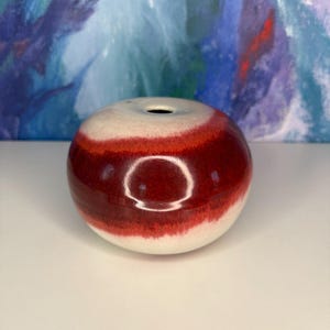 Bruder Thomas Bezanson Benediktinermönche Weston Vermont Keramik Ovoid Vase Rot
