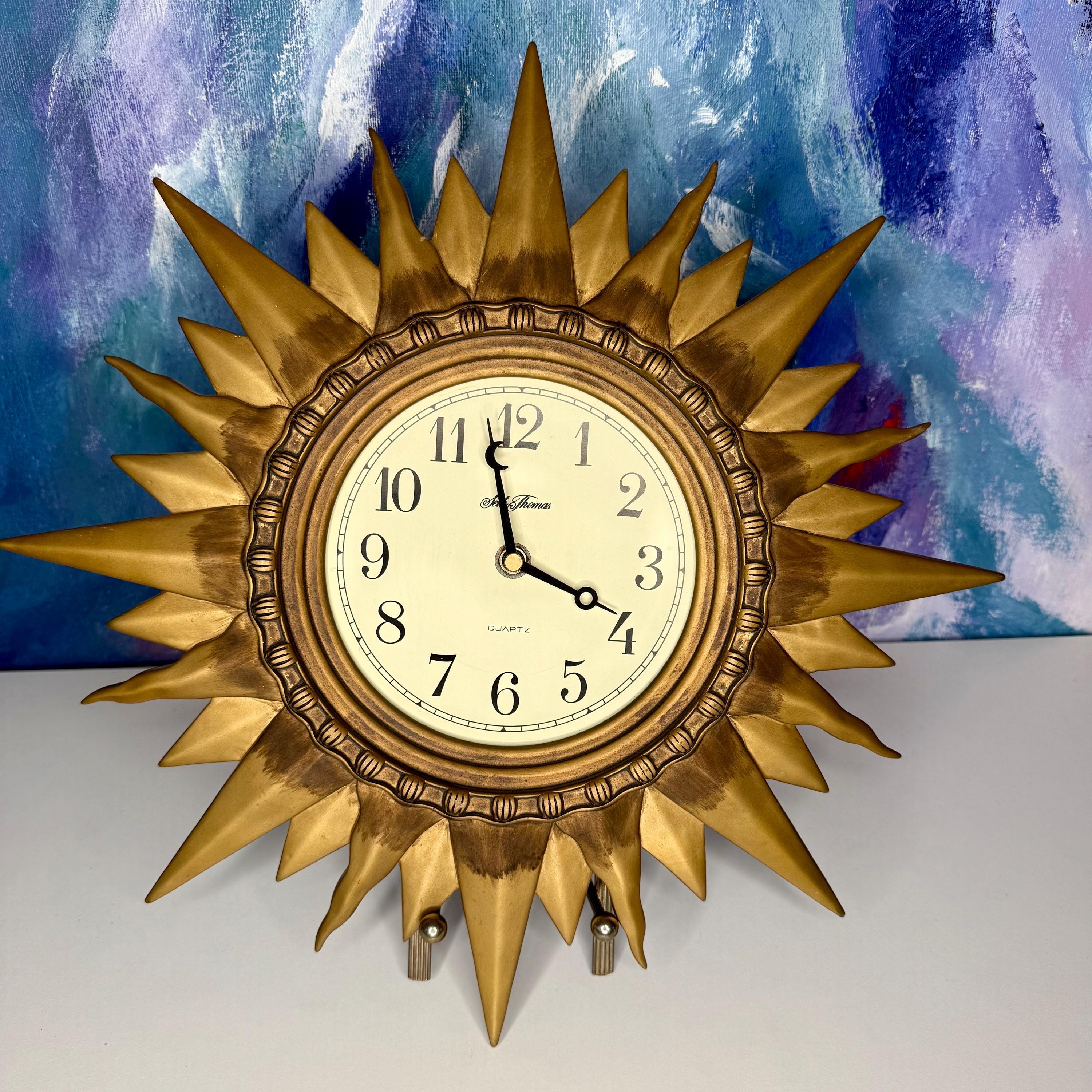Seth Thomas Sunburst - Etsy