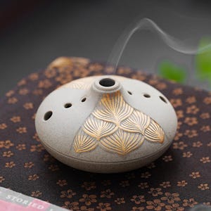 Incense Burner - Ceramic Censer for Aromatherapy, Relaxation and Interior Decor, Vintage Handcrafted