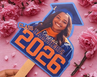 Custom graduation fans