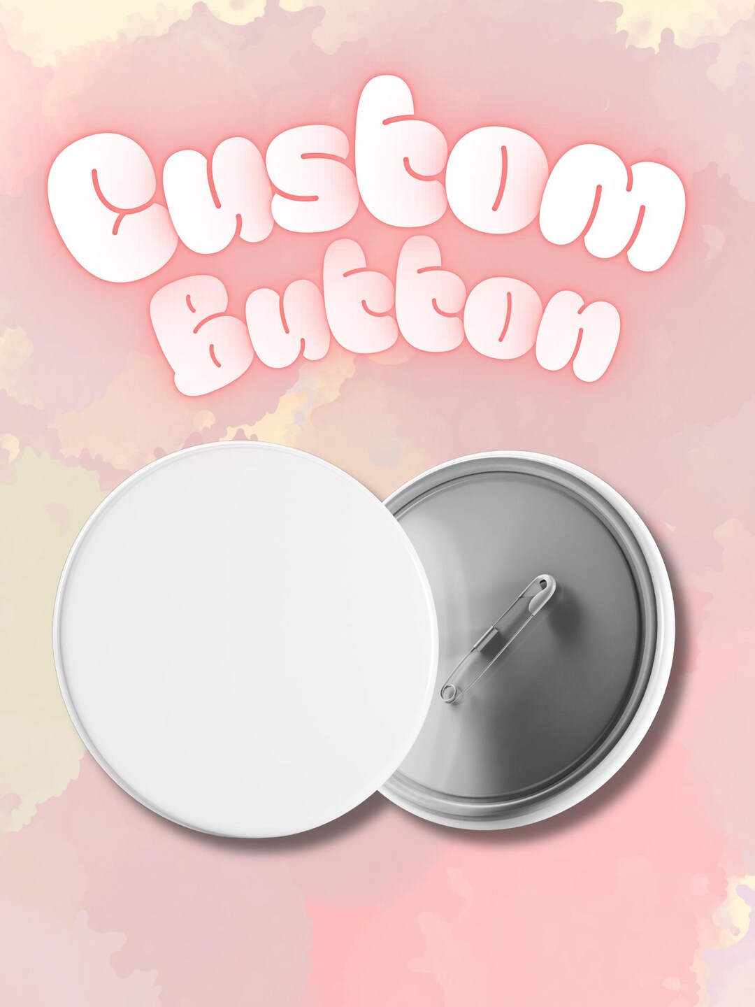 Custom Button Pin - Etsy
