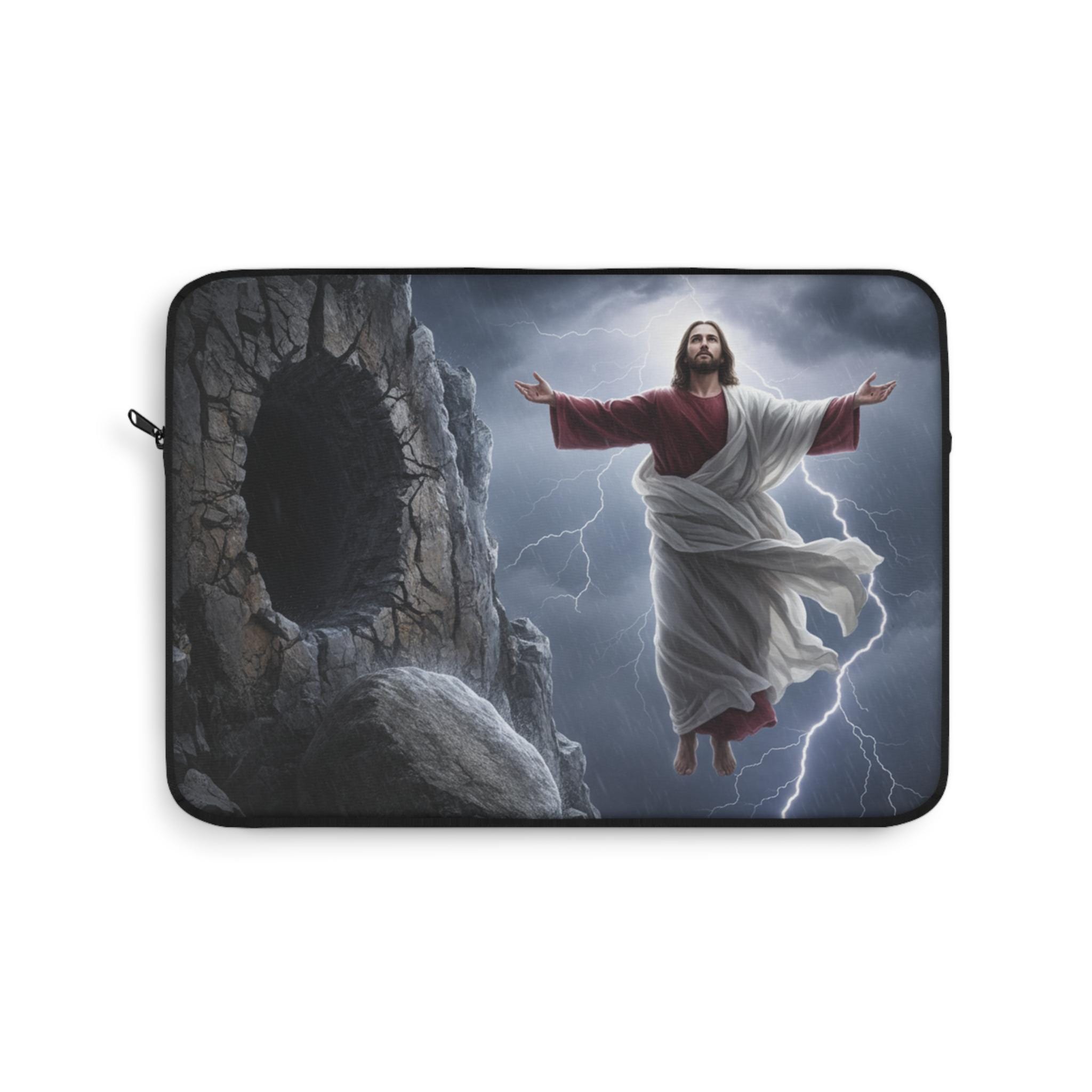 Laptop Sleeve Resurrection Jesus / Christian Faith Laptop Case With ...