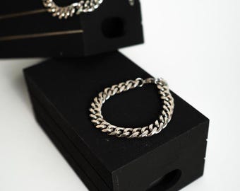Stainless Steel Cuban Link Bracelet | Tarnish Free Curb Chain