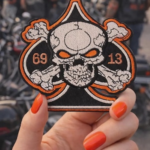Skulls Iron-on Embroidered Patch Set - 5 Piece